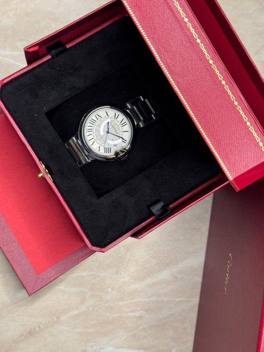 Cartier Ballon Bleu Automatic Watch – Stainless Steel Luxury Timepiece