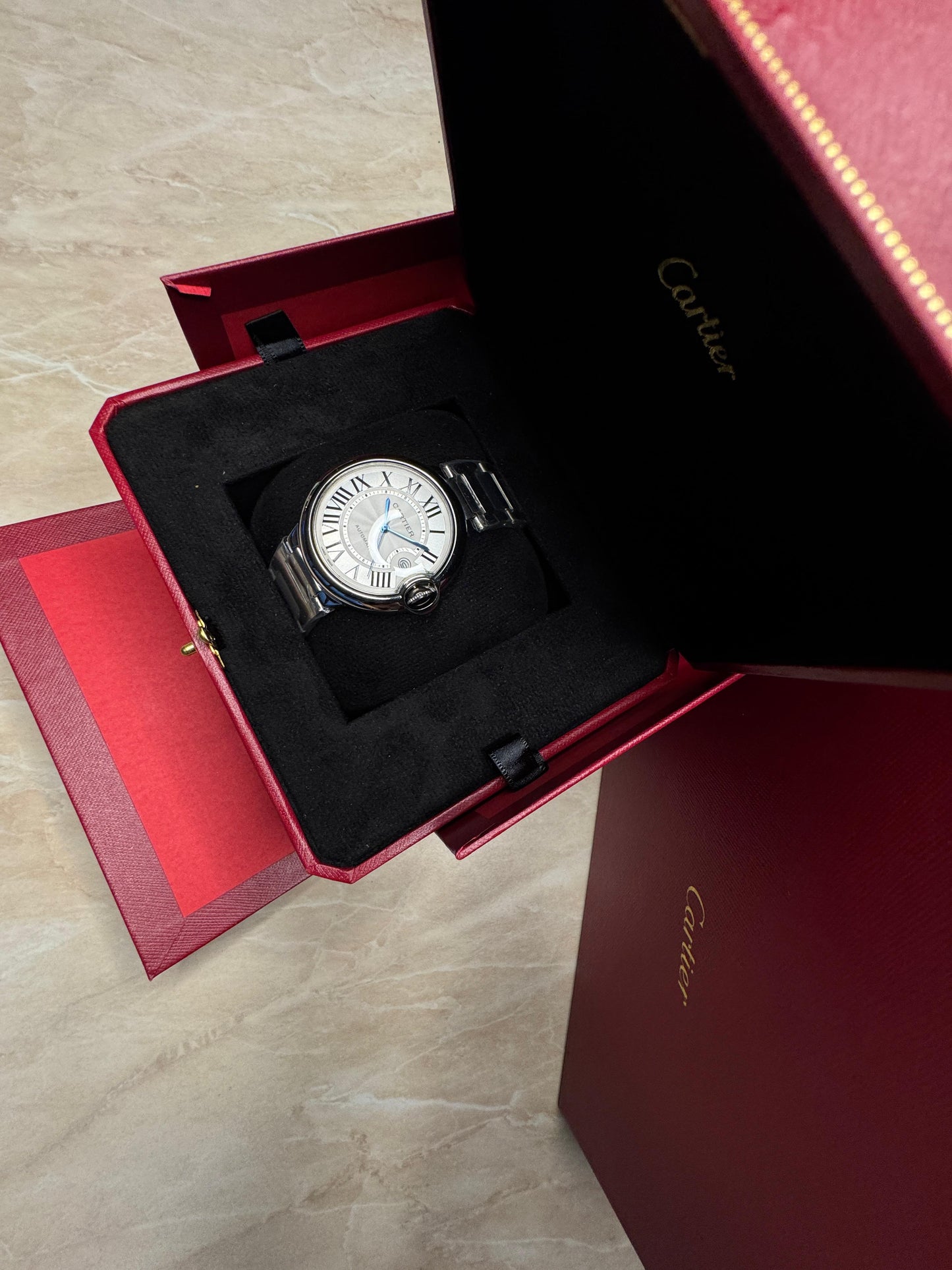 Cartier Ballon Bleu Automatic Watch – Stainless Steel Luxury Timepiece