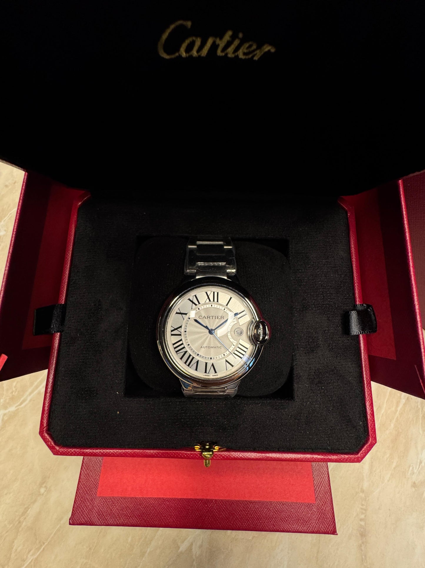 Cartier Ballon Bleu Automatic Watch – Stainless Steel Luxury Timepiece