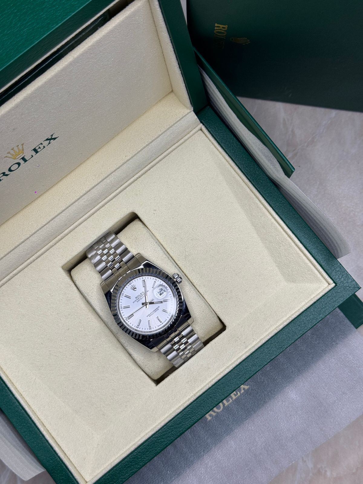 Rolex Oyster Perpetual Datejust – Limited Edition White Dial | Silver Finish
