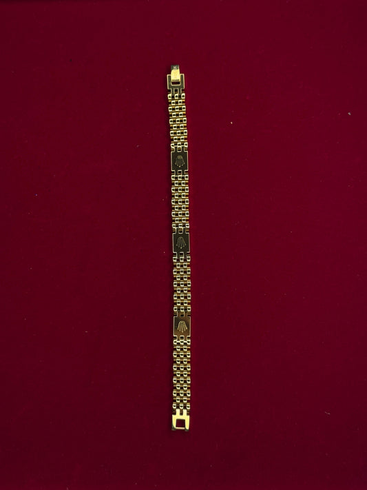 Rolex 500mg Gold Coated SS Bracelet – Luxury Anti-Tarnish Finish