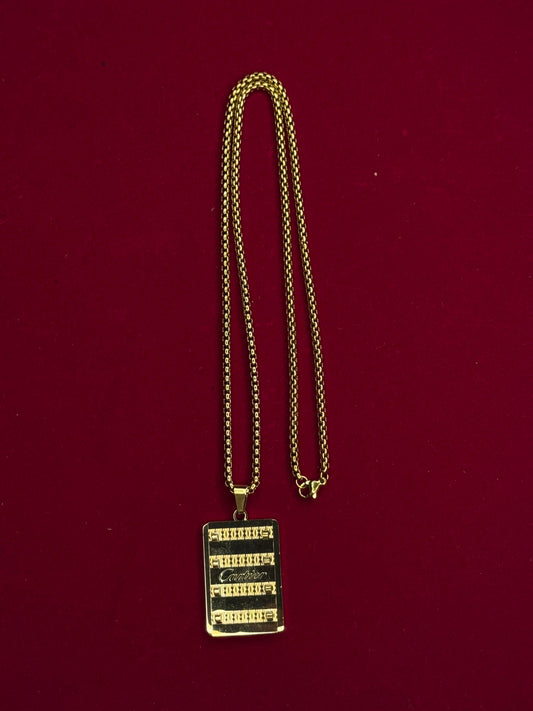 Cartier 500mg Gold Coated Locket Chain – Luxury Anti-Tarnish Finish
