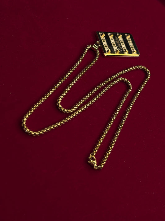 Cartier 500mg Gold Coated Locket Chain – Luxury Anti-Tarnish Finish