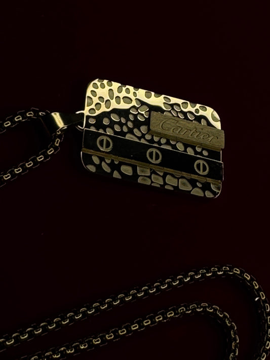Cartier 500mg Gold Coated Locket Chain – Luxury Anti-Tarnish Finish