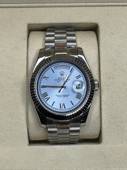 Rolex Oyster Perpetual DateJust – Limited Edition Blue Dial | Silver Finish