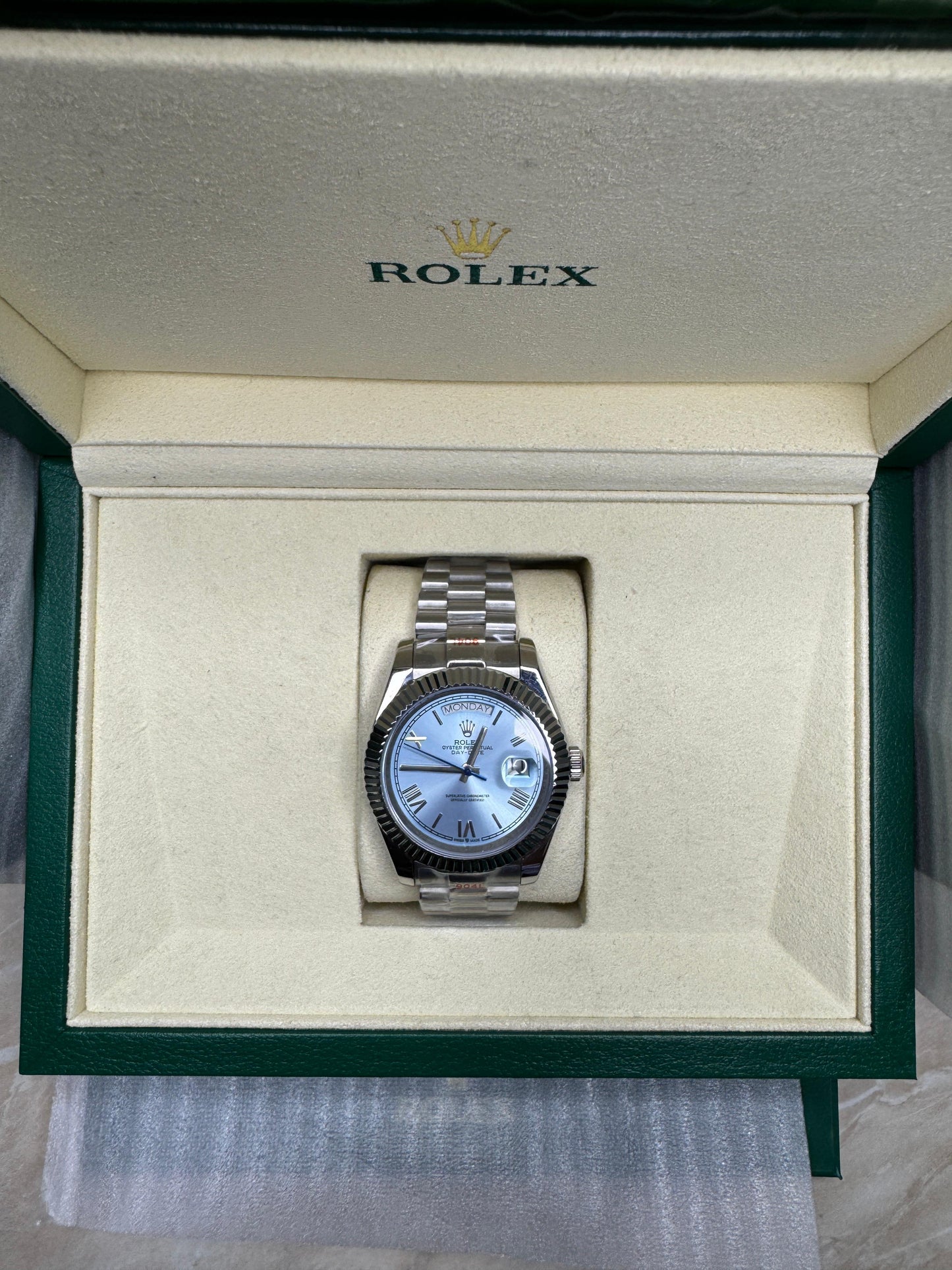Rolex Oyster Perpetual DateJust – Limited Edition Blue Dial | Silver Finish