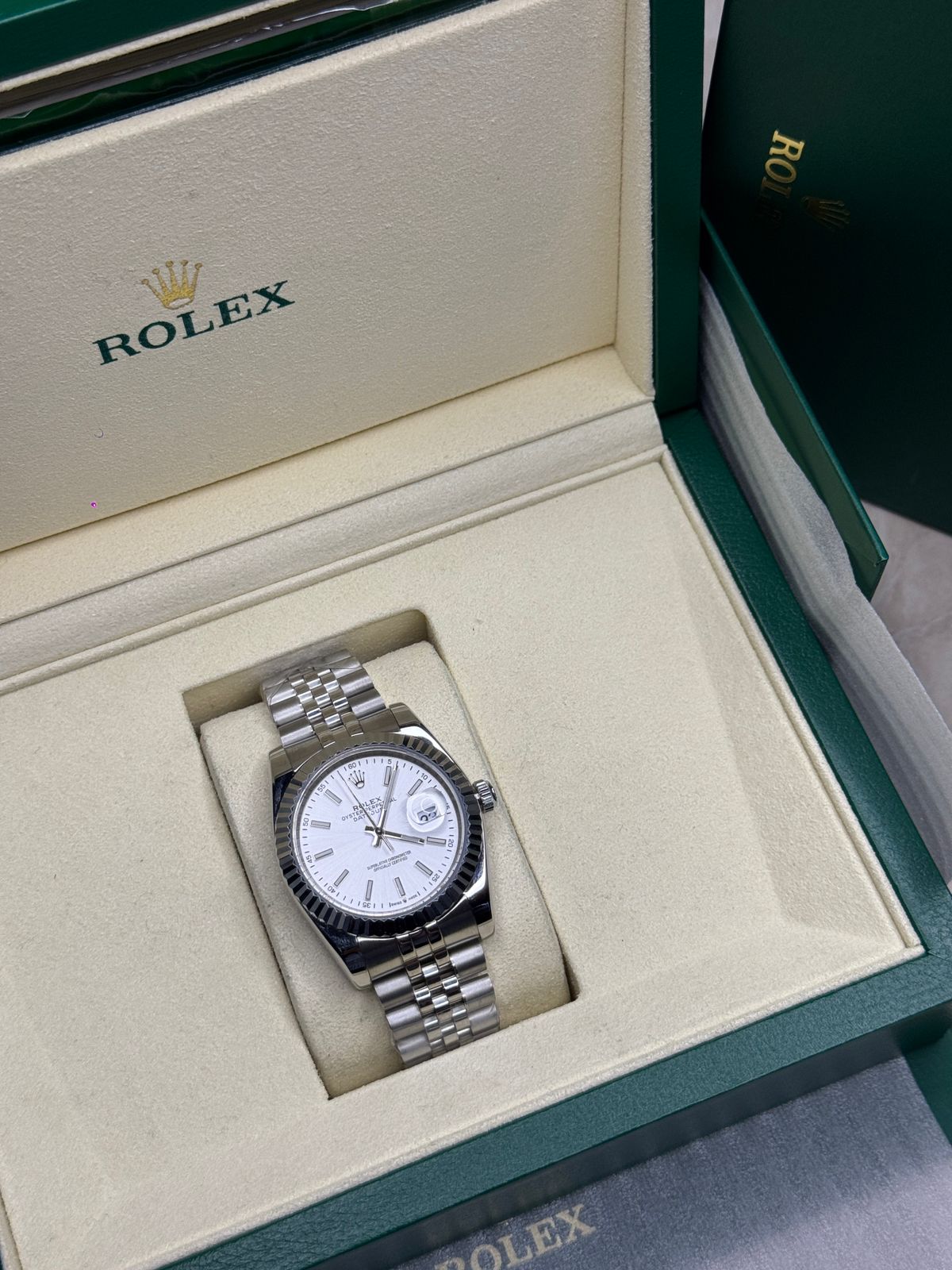 Rolex Oyster Perpetual Datejust – Limited Edition White Dial | Silver Finish