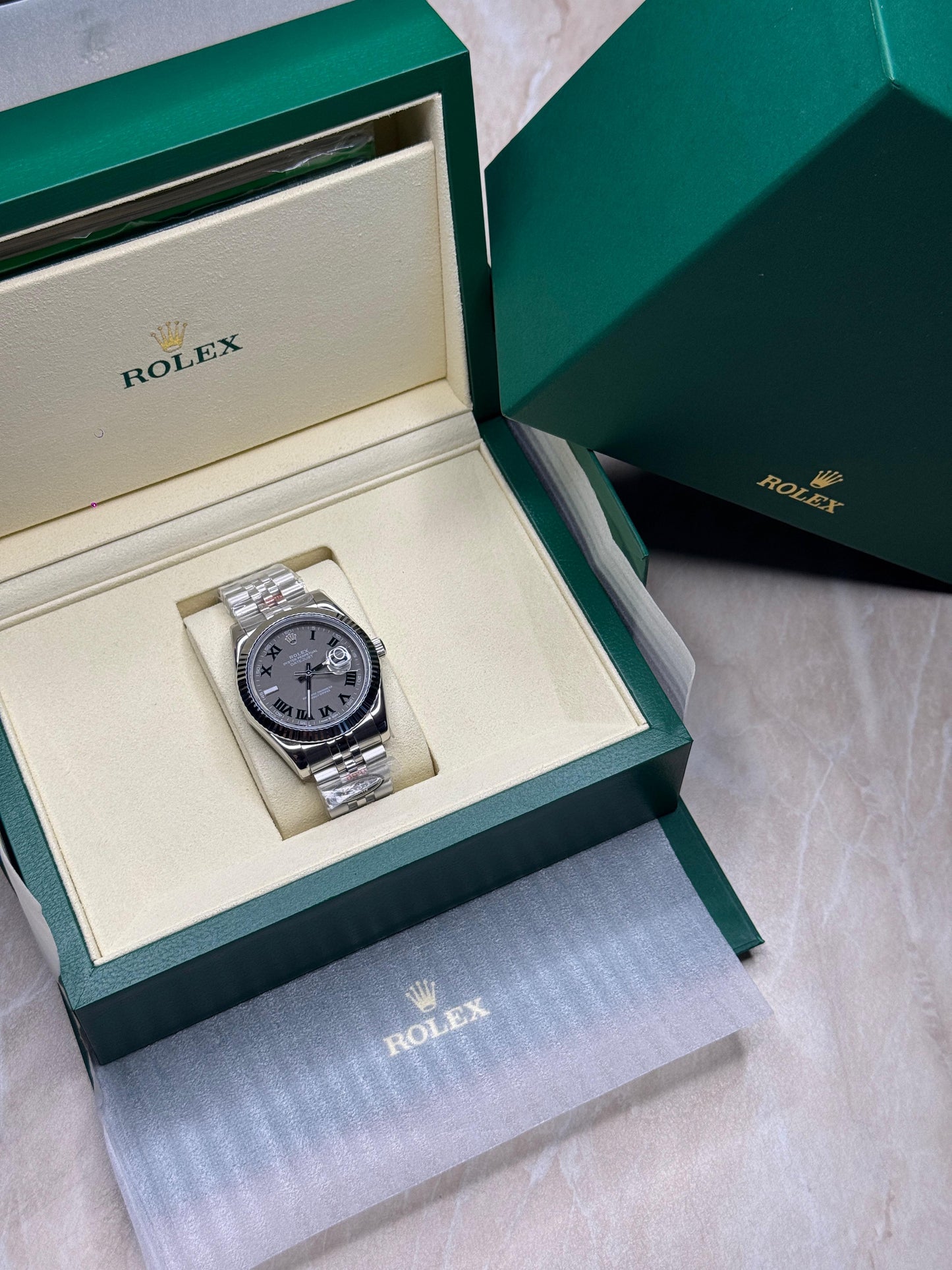 Rolex Oyster Perpetual Datejust – Limited Edition brown Dial | Silver Finish