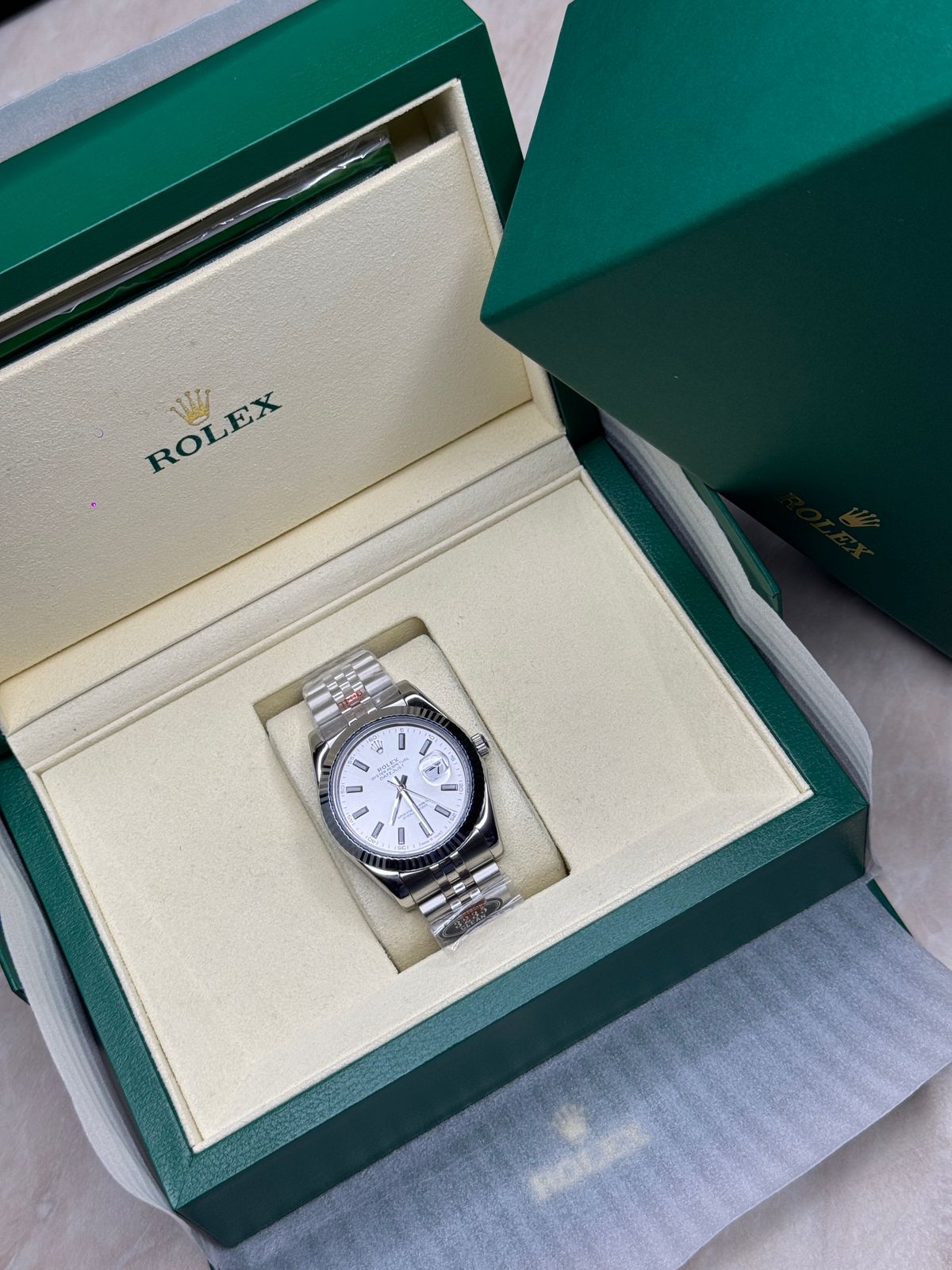 Rolex Oyster Perpetual Datejust – Limited Edition White Dial | Silver Finish